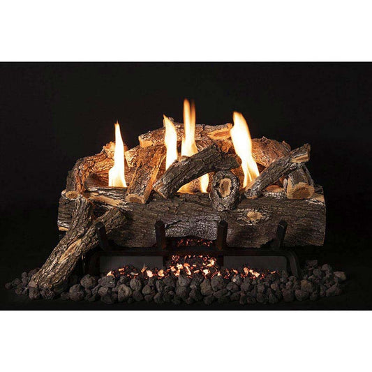 24" Weathered Oak 10-Piece Vent-Free Log Set - VFWO24 - Chimney Cricket