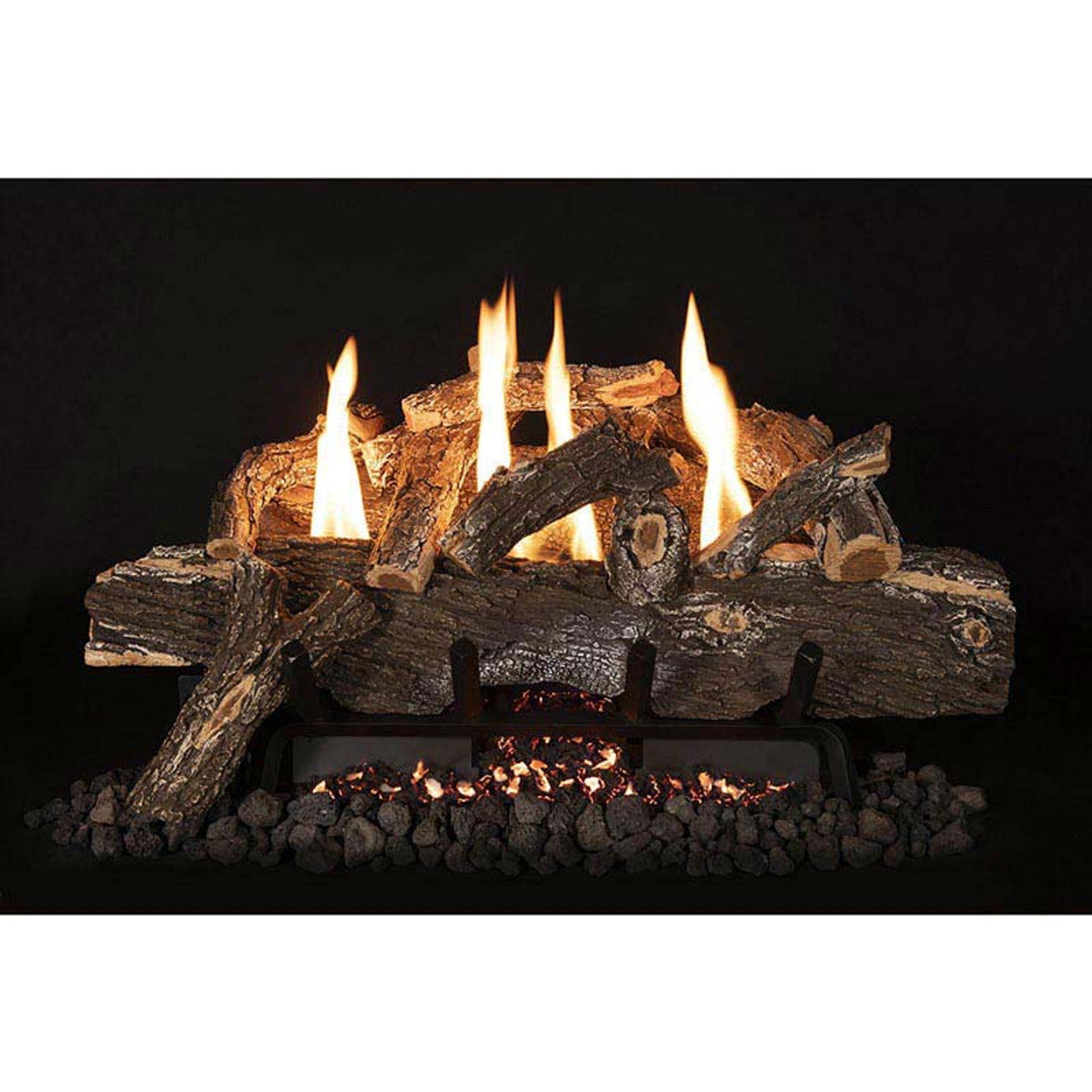 30" Weathered Oak 10-Piece Vent-Free Log Set - VFWO30 - Chimney Cricket