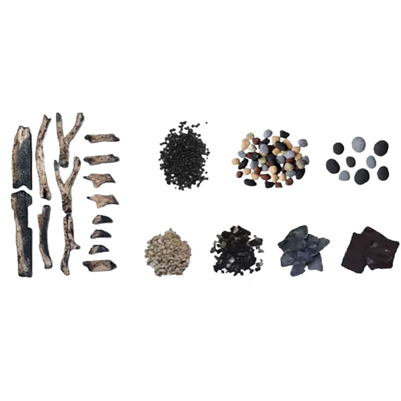 Amantii 14-Piece Rustic Log Set with Media Kit - DESIGN-MEDIA-RUSTIC-14PCE - Chimney Cricket