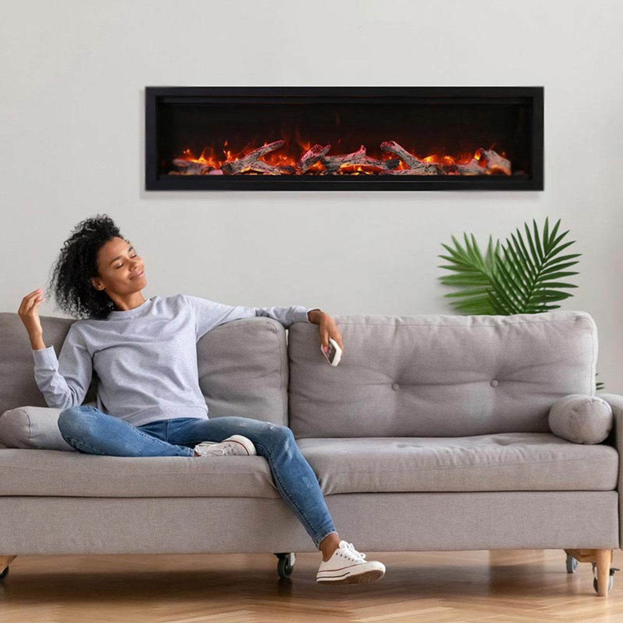 Amantii Symmetry Bespoke 60" Smart Electric Fireplace - SYM-60-BESPOKE - Chimney Cricket