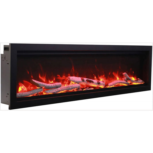 Amantii Symmetry 74" Smart Electric Fireplace - SYM-74 - Chimney Cricket
