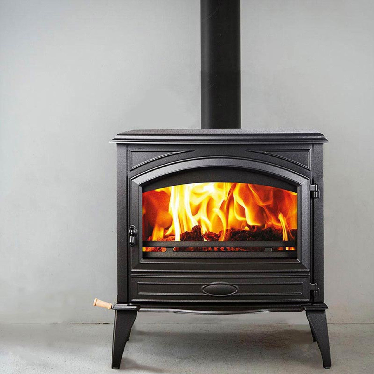 Amantii Lynwood W76 Cast-Iron Wood-Burning Fireplace - LYNWOOD-W76 - Chimney Cricket