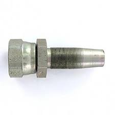 Hose Nipple, 3/8" Female Flare X 3/8" Straight Steel Hose Swivel, for 3/8" ID Carburation Hoses, 0620-6-6 - Chimney Cricket