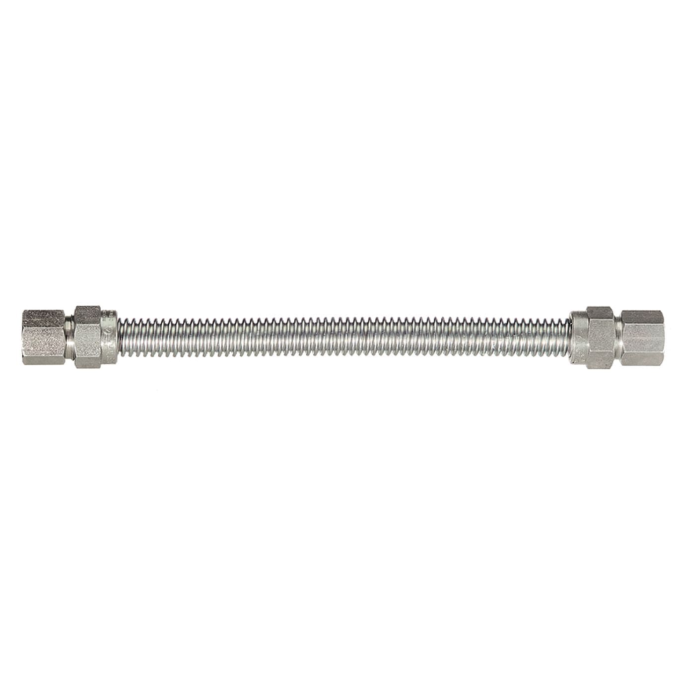 Connector, 1" OD Tube X 60" w/ 3/4" FPT X 3/4" FPT Adapters, 1" OD Flare Nuts, Flexible Appliance Gas Connector, Stainless Steel, 400-4242-60 ** - Chimney Cricket