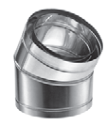 Duravent 14" Diameter DuraChimney II 30 Degree Elbow - Chimney Cricket