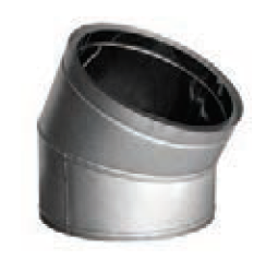 Duravent 22" DuraTech 30° Elbow - GA - 22DT-E30, 810000476 - Chimney Cricket