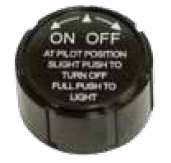 HPC Black Control Knob for FPPK Series - Chimney Cricket