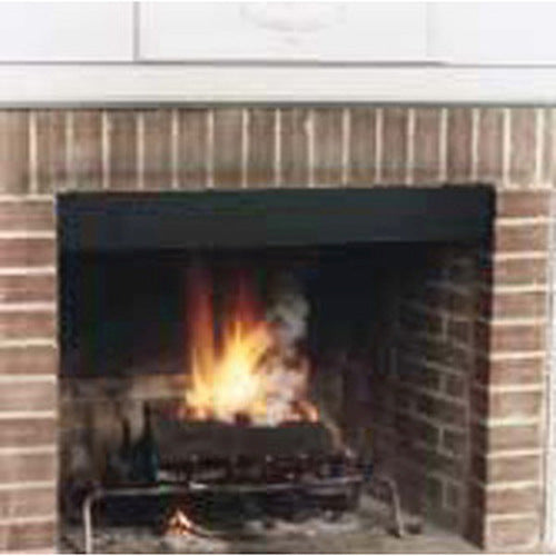 6" Black Fireplace Smoke Guard
