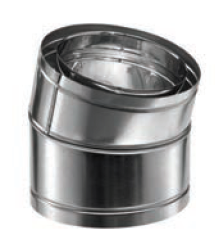 Duravent 14" Diameter DuraChimney II 15 Degree Elbow - Chimney Cricket