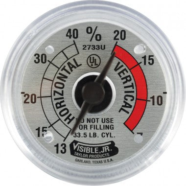Dial, Drop-In, 2733 33-1/2# CV LP A, Guide Hole @ 7%, for 33.5# Cylinder, Taylor, 130013 - Chimney Cricket