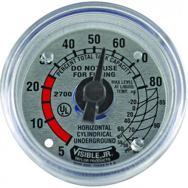 Dial, Drop-In, 2700 CV LP B, Junior, for Underground Tanks,  Guide hole @ 5%, Taylor, 130026 - Chimney Cricket