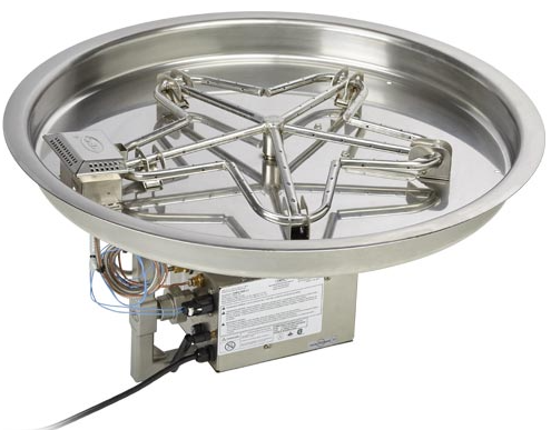 Hpc 13" Diameter Stainless Steel Electronic Ignition Ng Round Bowl Insert-120vac