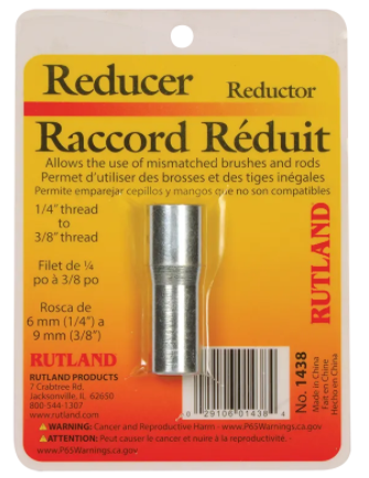 Rutland Chimney Sweep 1/4" NPT to 3/8" NPT Adapter - Chimney Cricket