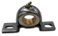 1" Pipe (1.287" ID) Bronze/Alum BRG Complete - 304 SST (Top & Bottom Strap Style with Grease Fitting) - Chimney Cricket