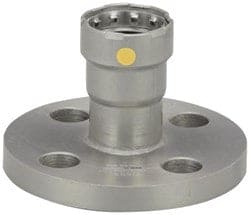 Flange, 3/4" Press x 3/4" Adapter Flange Fitting, 4 Bolt, Black Steel, MegaPress-G - 25766 (CS1) - Chimney Cricket