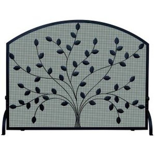 Spreading Leaf Design Wrought Iron Screen