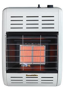 HearthRite Infrared Wall Heater, 6,000 Btu, NG, Manual Control - Chimney Cricket