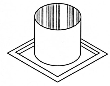 Superior Firestop Thimble for 8DM Series Wood Burning Pipe - Chimney Cricket