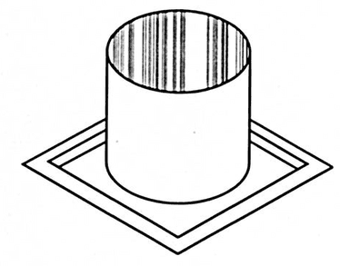 Superior Firestop Thimble for 12DM Series Wood Burning Pipe - Chimney Cricket