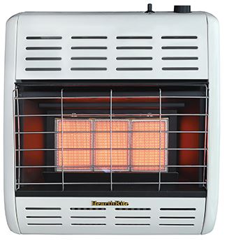 HearthRite Infrared Wall Heater, 17,100 Btu, LP, Thermostat - Chimney Cricket