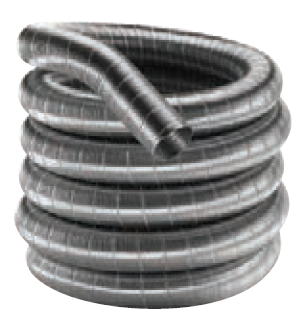 Duravent 4" x 25' DuraFlex AL Length - 4DFA-25, 810002997 - Chimney Cricket