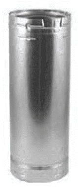 (X) Duravent 6" Diameter Type B Gas Vent 18" Round Rigid Pipe - WHEN STOCK IS DEPLETED NO LONGER AVAILABLE - Chimney Cricket