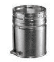 (X) Duravent 6" Diameter Type B Gas Vent Round Rigid Male Adapter - WHEN STOCK IS DEPLETED NO LONGER AVAILABLE - Chimney Cricket