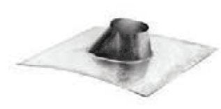 (X) Duravent 6" Diameter Type B Gas Vent Round Rigid Dead Soft Aluminum 0/12-6/12 Roof Flashing - WHEN STOCK IS DEPLETED NO LONGER AVAILABLE - Chimney Cricket
