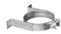 (X) Duravent 6" Diameter Type B Gas Vent Round Rigid Wall Strap - WHEN STOCK IS DEPLETED NO LONGER AVAILABLE - Chimney Cricket