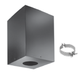 Duravent 4" Diameter PelletVent Cathedrial Ceiling Support Box - Chimney Cricket