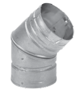 Duravent 4" Diameter PelletVent 45 Degree Elbow (CS6) - Chimney Cricket