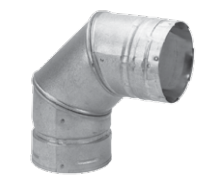 Duravent 3" PelletVent 90 Degree Elbow - Chimney Cricket