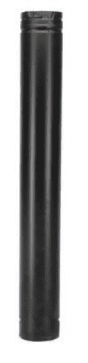 Duravent 4" Diameter PelletVent Pro 36" Black Straight Length Pipe - Chimney Cricket