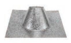 Duravent 3" Diameter PelletVent Pro 0/12-6/12 Dead Soft Aluminum Roof Flashing - Chimney Cricket