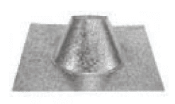 Duravent 4" Diameter PelletVent Pro 0/12-6/12 Dead Soft Aluminum Roof Flashing - Chimney Cricket