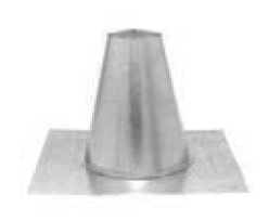 Duravent 3" Diameter PelletVent Pro Tall Cone Roof Flashing - Chimney Cricket