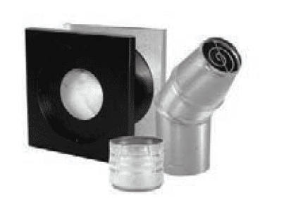 Duravent 4" Diameter PelletVent Pro Horizontal Kit - Chimney Cricket