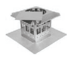 Duravent 4" Diameter PelletVent Pro Prairie Termination Cap - Chimney Cricket