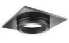 Duravent 3" & 4" Diameter PelletVent Pro Ceiling Support/Wall Thimble Cover - Chimney Cricket