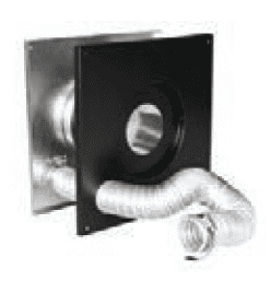 Duravent 4" Diameter PelletVent Pro Wall Thimble with 3in Air Intake Kit - Chimney Cricket
