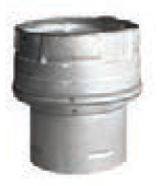 Duravent 3" to 4" Diameter PelletVent Pro Increaser - Chimney Cricket