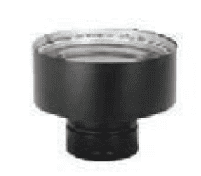 Duravent 4" Diameter PelletVent Pro 8" Chimney Adapter - Chimney Cricket
