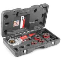 Pipe Threader, Handheld Power Drive, 600-I w/ 1/2", 3/4", 1" & 1-1/4" Dies, Support Arm & Case, Ridgid - 44918 - Chimney Cricket