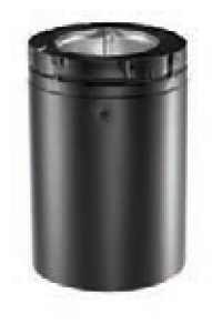 Duravent 5" x 8" DirectVent Pro 16" Black Pipe Extension - 58DVA-16AB, 810001388 - Chimney Cricket