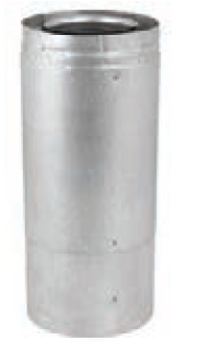 Duravent 5" x 8" DirectVent Pro 11" - 17" Adjustable Pipe - 58DVA-17TA, 810001389 - Chimney Cricket