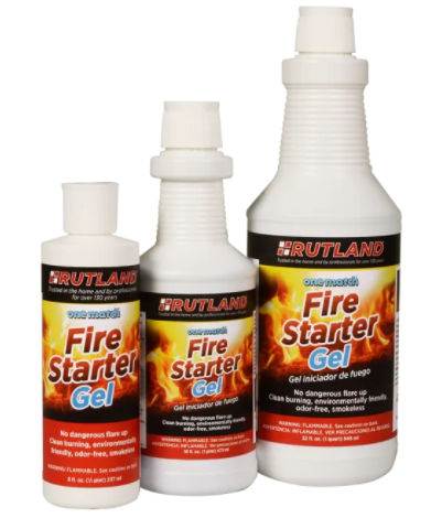 Rutland One Match Fire Starter Gel (8 fl oz) - Chimney Cricket