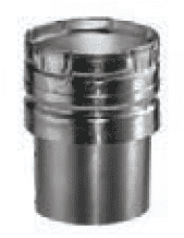 (X) Duravent 6" Diameter Type B Gas Vent Round Rigid Draft Hood Connector - WHEN STOCK IS DEPLETED NO LONGER AVAILABLE - Chimney Cricket