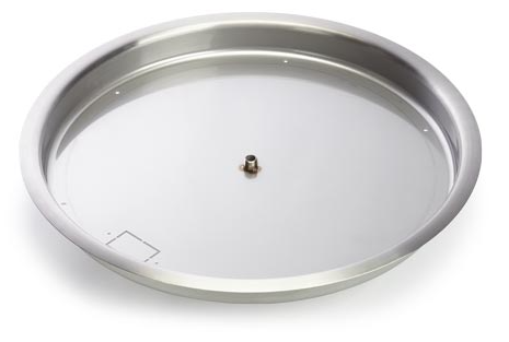 HPC 19" Stainless Steel Round Bowl Fire Pit Pan - Chimney Cricket