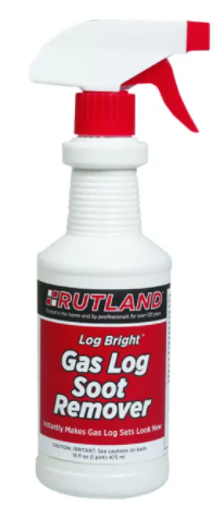 Rutland Log Bright Gas Log Soot Remover (16 fl.oz.) - Chimney Cricket