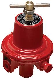 Regulator, Adjustable, High Pressure, T-Handle, 1/4" X 1/4", RegO, Propane, Adjustable 40-100 PSI, Set @ 40 PSI, 4,500,000 BTU's (CS20) - Chimney Cricket